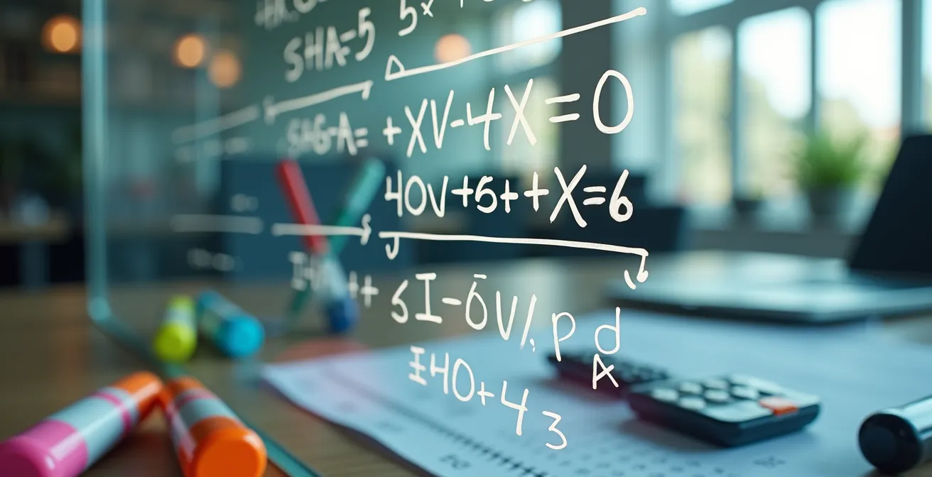 Mathematische Formel zur Notenumrechnung auf Glastaffel