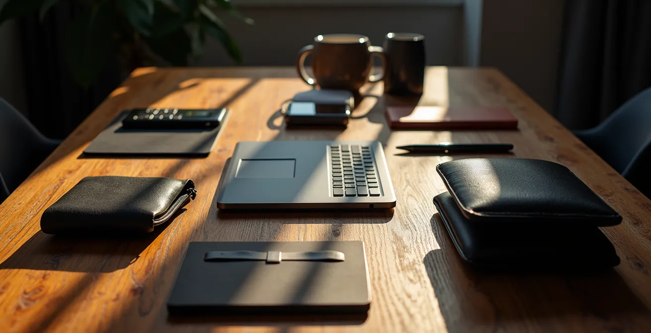 Symbolische Darstellung verschiedener Arbeitsumgebungen in Deutschland, die verschiedene Bedeutungen von Buzzwords implizieren