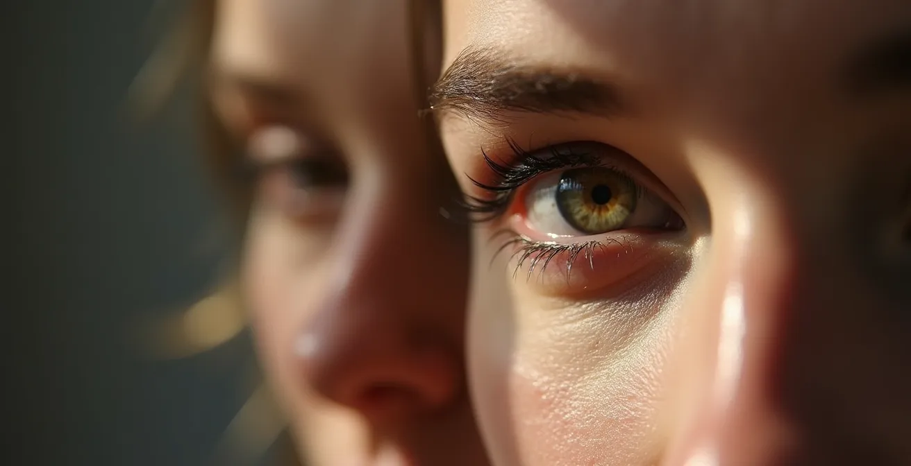 Nahaufnahme zweier Personen im Gespräch mit fokussiertem Blickkontakt