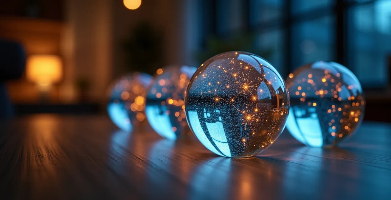 Alumni-Netzwerktreffen in moderner Business-Lounge mit informellem Austausch