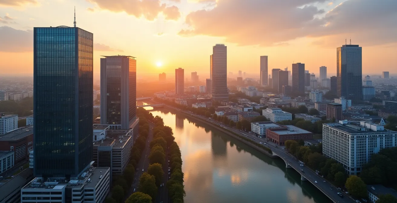 Visualisierung der Gehaltsunterschiede zwischen Münchner Unternehmen und Stadtteilen