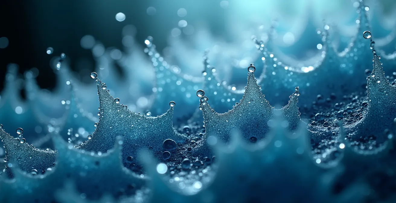 Abstrakte Visualisierung von Gehirnvernetzung und systematischer Entwicklung