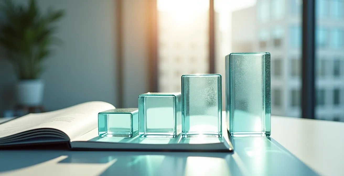 Professioneller Bewerber zeigt selbstbewusste Offenheit im strukturierten Gespräch