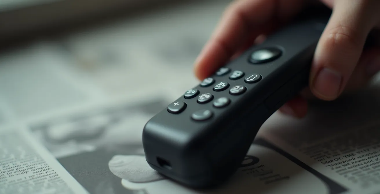 Geschäftsperson am Telefon mit Wirtschaftszeitung und Notizen