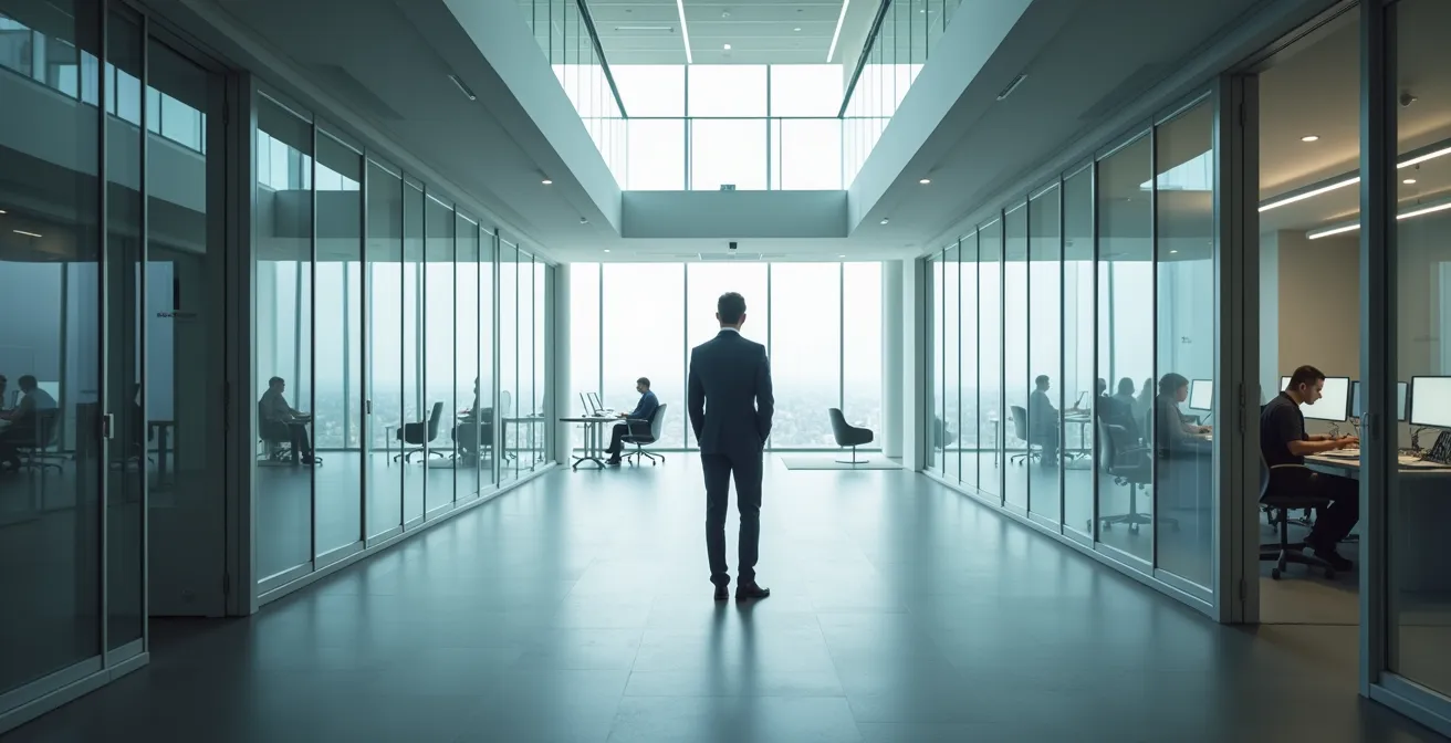 Symbolische Darstellung des Übergangs vom Experten zur Führungsrolle